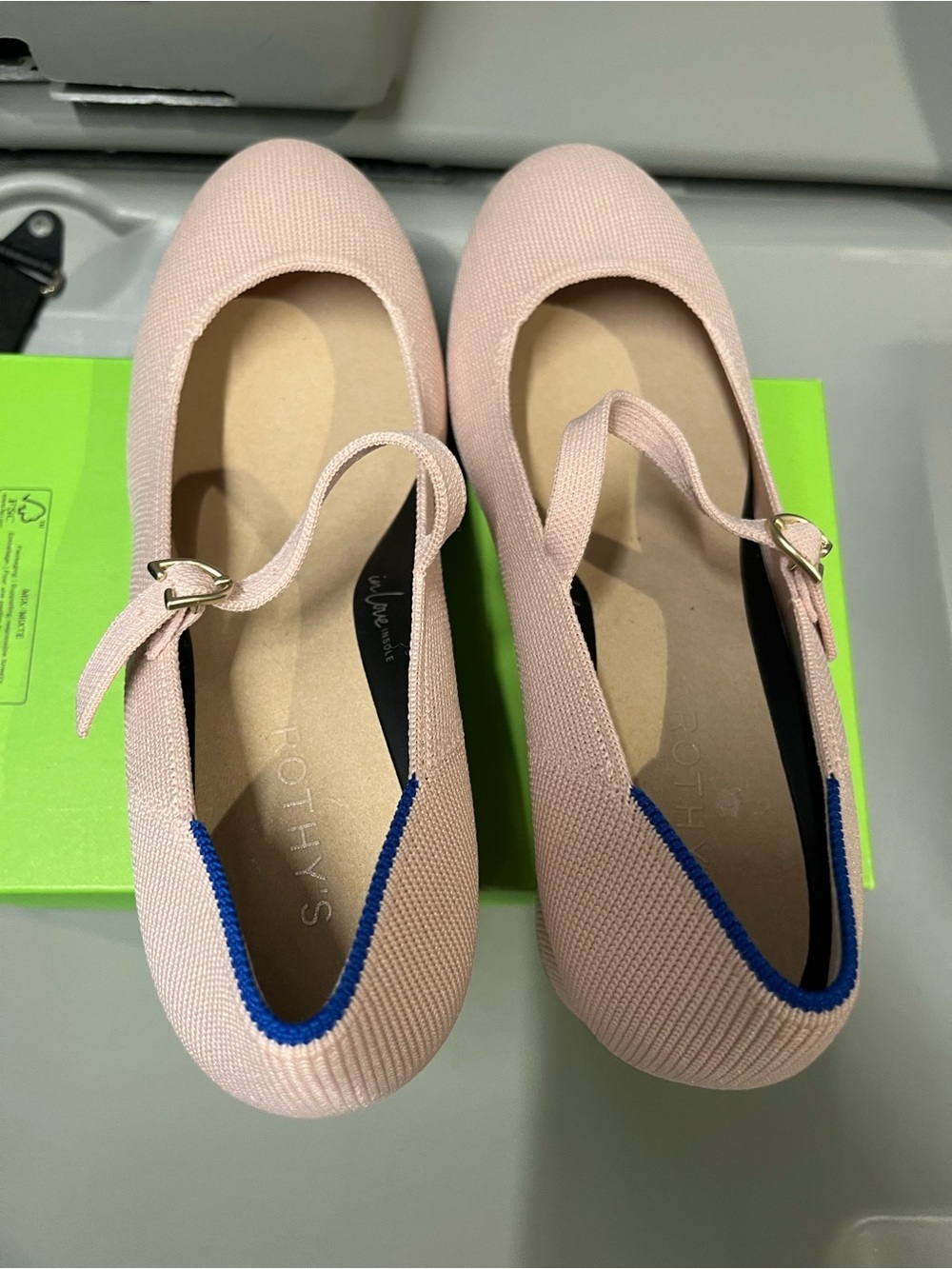 New Rothy’s Rothy The Mary Jane Heel Heels Ballerina Pink 9 - Picture 8 of 10